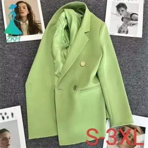 Candy Color Women’s Blazer Coat Spring Fall New Ladies High End Temperament Popular Suit