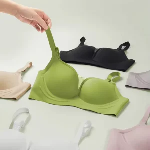 Cartoon Chest Traceless Underwear Women’s Small Chest Large Gather-up Non-rims Breast-closing Girl’s Anti-sagging Bra