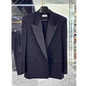 Casual Elegant Double-breasted Women’s Black Blazer Ladies Jacket Blazers