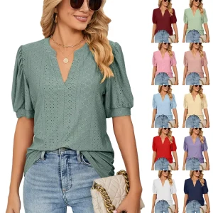 Casual Fashionable Casual Shirts Tops Elegant Blouse Women