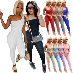 Casual Women’s Rompers One Shoulder Slim SKINNY Jumpsuit