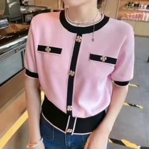 Classic Women’s Clothing Knitted Tops for Women Popular Women’s T shirts