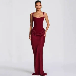Clothes Women Dress Women’S Corset Halter Dress Slim Solid Pencil Sexy Bodycon Dress Fashion Women Clothes