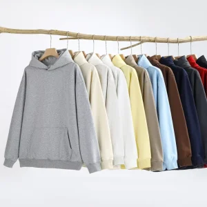 Clothing Manufacturers Custom 460G Polyester Cotton Fabric Autumn and Winter Men’s and Women’s Hooded Long-sleeved Sweatshirt