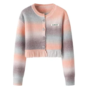 Colorful Sweater Cardigan Women’s Sweater Windbreaker Knitted Sweater