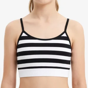 Comfort Fit Soft Breathable Skin Friendly Soutien Gorge Women Full Coverage Wireless Seamless Brassiere Stripe Training Bra
