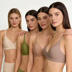 Comfortable Beautiful Women Sexy Underwear No Steel Ring Seamless Jelly Bra Ice Silk Bra For Women