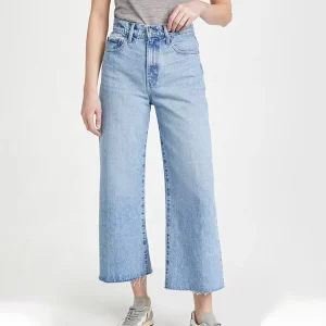 Comfortable Mid Waist Bell Bottoms Denim Pants Ankle Solid Flare Women’s Jean
