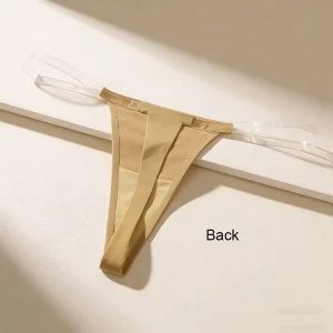 Comfortable Women Low Rise G String Seamless Plain Dyed Sexy Custom Thongs Skin friendly Breathable