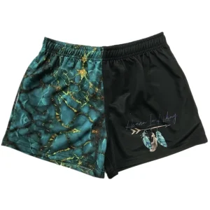 Cotton Polyester Unisex Denim Rugby Football Shorts Printed Two Tone Customized Pockets Quick Dry Breathable Sportswear