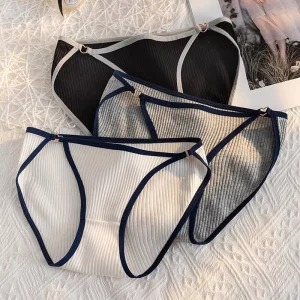 Cotton Underwear Women’s Simple Style Women’s Panties Women’s Underwear Thread Girls Briefs