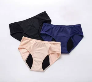 Cotton Women Underwear Classic Breathable Cotton Panties Comfortable Ladies Period Panties