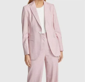 Cotton Women’s Office Blazer Single Button Solid Woven Breathable Long Sleeve Casual Daily Life Suit