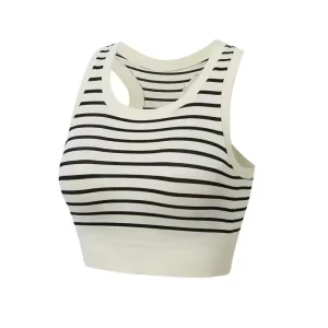 Cross Border Internet Red High Strength Shockproof Striped Sports Underwear Bra Women’s Running Fitness Yoga
