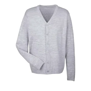 Custom Autumn Women’s Knit Cardigan Sweater Long Sleeve Fashion Grey V-neck Button Knitted Cardigan