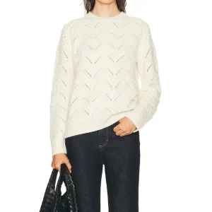 Custom Autumn and Winter Women’s Hollow out Knitted Sweater Round Neck Long Sleeve Loose Pullover Women’s Sweaters
