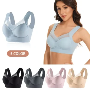 Custom Bra Large Size Mesh Tank Top Camisole Underwear Yoga Gym Lady Knitted Bras Wire Free Thin Sports for Women Seamless Bra