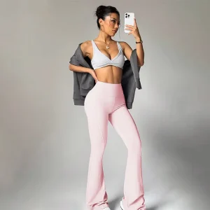 Custom Breathable Women Yoga Leggings Gym Wear High Waist Yoga Stretchy Sportswear Leggings Running Tights