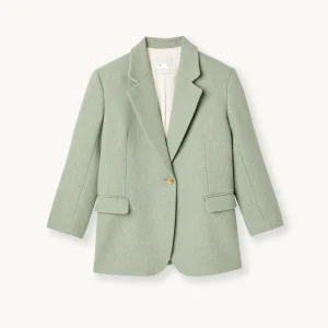 Custom Casual Winter Wear Oversized Women’s Woolen Suits and Blazers Jacket