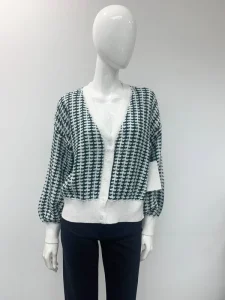 Custom Casual Women’s Winter Cardigan Sweater Wool Cashmere Blend V neck Single Breasted Knitwear