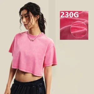 Custom Crop Tops Soft Fabric High Quality Blank T Shirt Women’s Ladies Crop Top Summer