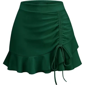 Custom Design High Waist Gym Sports Skorts 2 In 1 Falbala Tennis Skirt For Women