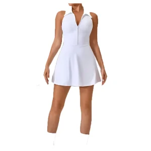 Custom Design Paddle Dress With Undershorts Tennis Wear Clothes One Piece Polo Tennis Dress For Women