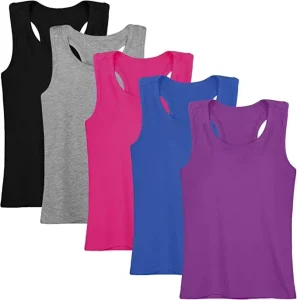 Custom Female Summer Racerback Tank Top, Women Quick-Dry 100% Polyester Screen Printed Tank Top