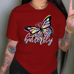Custom High Quality Printed Women T-Shirt Modern Fashionable Design