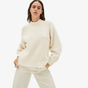 Custom Knitwear Womens Casual Cable Knitted Crewneck Pure Color Pullover Sweater Tops for Ladies Sueter Mujer