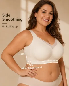 Custom LOGO Girl’s Plus Size Bra Invisible Dress V Neck Soft Everyday Women Seamless Jelly Bra Women