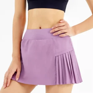 Custom Ladies Pickleball Wear Tennis Skirts Warm Up Tennis Dress With Shorts Pleated Athletic Sports