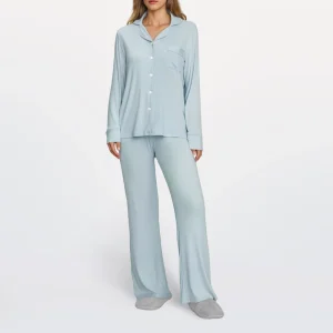 Custom Lenzing Modal Pajamas Long Sleeve Pyjama Set Woman Sleepwear Soft Loungewear Lounge Sleep Set