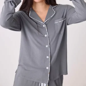 Custom Logo Bamboo Women’s Sleepwear Pajamas Sexy Lounge Wear Pyjamas Girls Sleepwear Pajamas Set