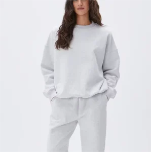Custom Logo High Quality Sweatshirt Cotton Oversize Warm High Quality Gym Sports Top Women Crew Neck Sweatshirts