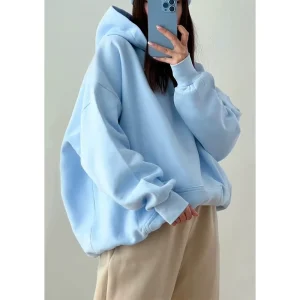 Custom Logo Luxury Hoodie Women Pullover Hooded Sweatshirt Heavyweight Oversized Sweater