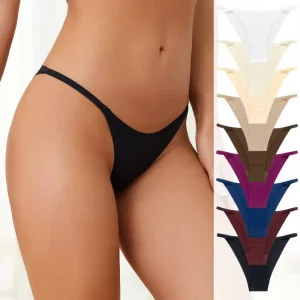 Custom Logo No Show T Back Panties Low Waist Tangas Bragas Women Sports String Women’s Panties