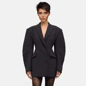 Custom Logo Plus Size Women’s Office Blazer Business Suit Jacket