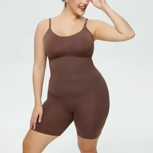 Custom Logo Seamless One Piece Push Bust Bodysuit Jumpsuit Women’s Slim Style Tummy Control Romper Sleeveless Design Weight Loss