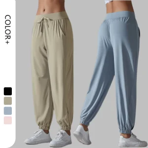 Custom Logo Stylish Casual Pants Women Worker Pockets Training Outdoor Trousers Pants