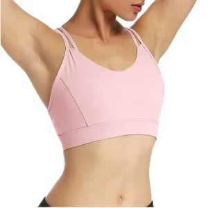 Custom Logo Ultra Soft Breathable High Support Beauty Back Crisscross Straps Women’s Sports Bra