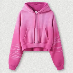 Custom Logo Unisex Winter Oversized 100% Cotton Hoodie Cropped Acid Wash Tie Dye Women’s Plus Size Hooded Sublimation Tie Dye