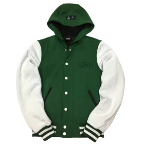 Custom Logo Winter Baseball Bomber Letterman Women’s Knitted Hooded Jackets Winter Jacket Woman Hooded