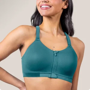 Custom Logo Women’s Activewear Adjustable Straps and Rib Band Yoga Tops Locking Front Zipper Racerback Wire Free Sports Bras