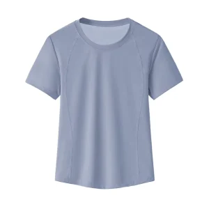 Custom Logo Women’s Quick Dry Mesh Back Sports T Shirt Breathable Short Sleeve Gym Workout Yoga Running Activewear
