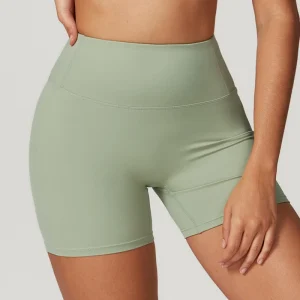Custom Logo Women’s Sports Yoga Shorts High Waist Hip Lift Fitness Running Cycling Quick Dry Breathable Yoga Women’s