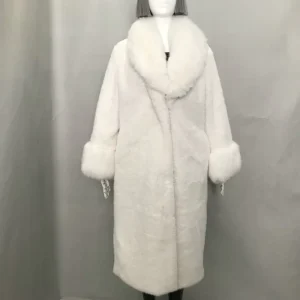 Custom Luxury Women’s Winter Coat Soft Thick Long Faux Fur for Comfort and Style
