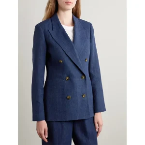 Custom Pink Women’s Tuxedo Suit Single Button Woolen Blazer with Button Decoration Nonwoven Weaving Method