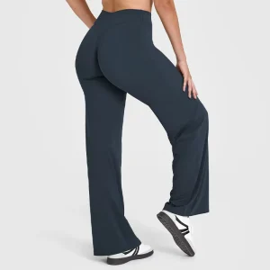 Custom Plus Size High Elastic Waist Butt Lifting Yoga Flare Leggings Full Length Women’s Gym Fitness Pants