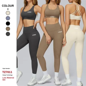 Custom Quick Drying Breathable Tight Conjunto De Yoga Clothes Suit Women Activewear Gym Fitness Sport Yoga Wear Set